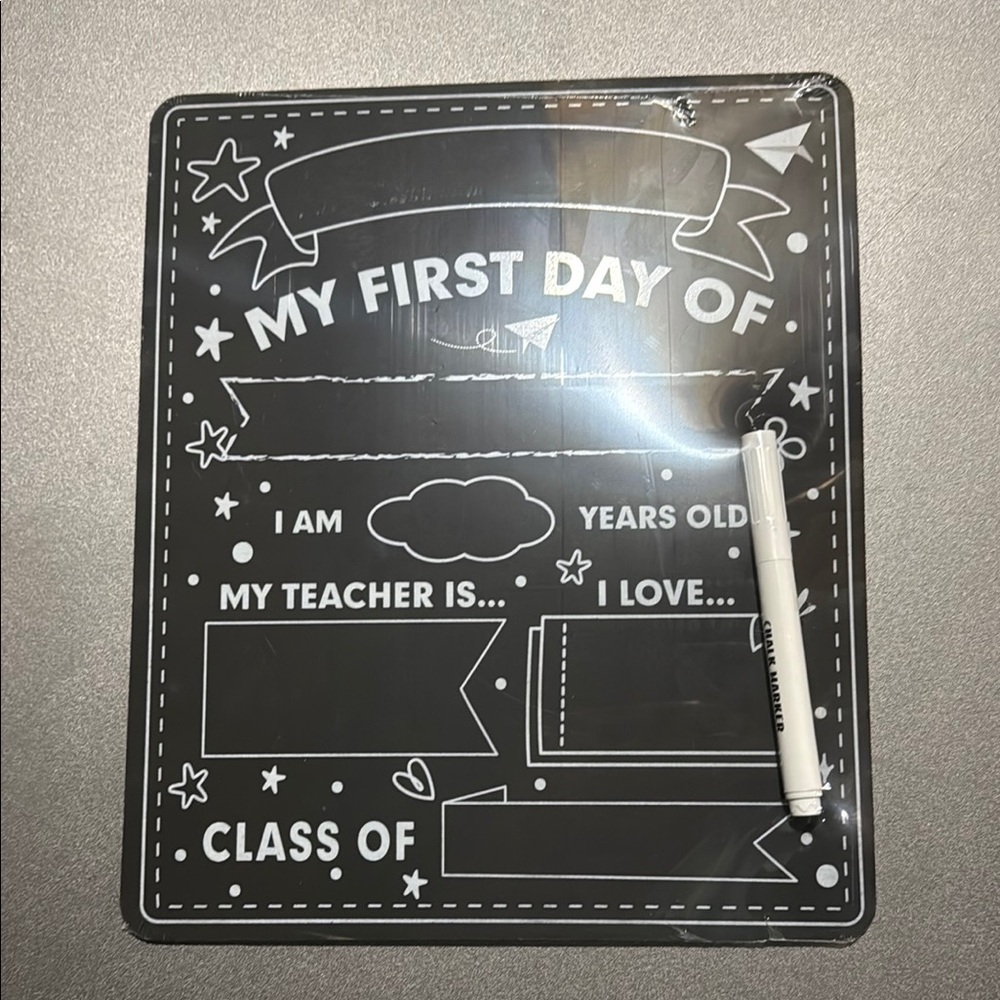 First/last day of school chalkboard